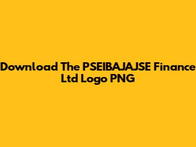 Download The PSEIBAJAJSE Finance Ltd Logo PNG