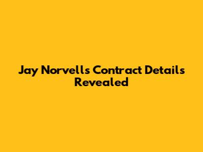 Jay Norvell's Contract Details Revealed
